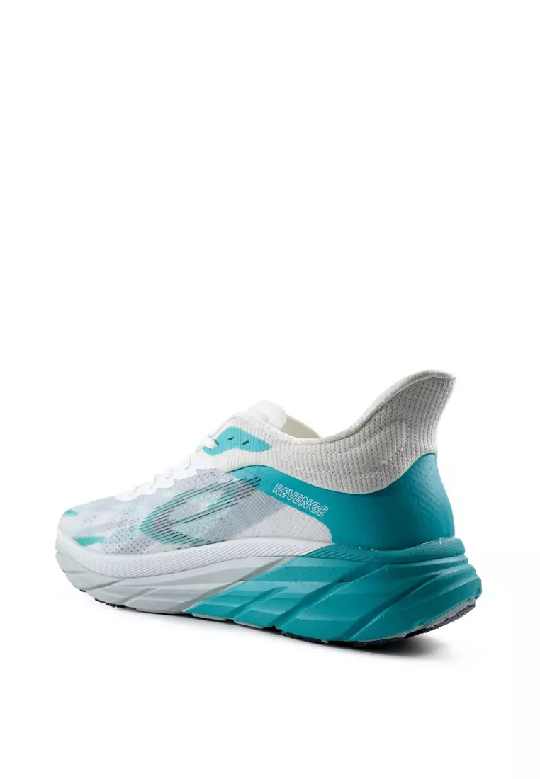 910 Nineten FUUTO REVENGE Sepatu Lari - Putih/Abu-Muda/Turquoise
