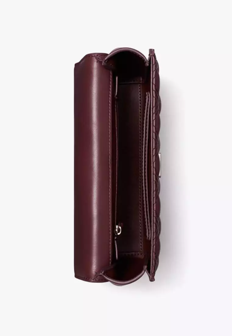 Tory Burch Small Fleming Convertible Shoulder Bag Wine