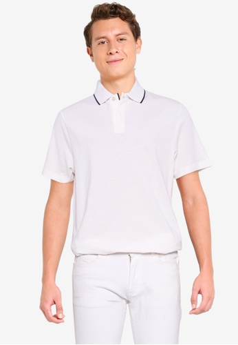 Selected Homme white Miller Short Sleeves Polo Shirt 2E196AA04A7151GS_1
