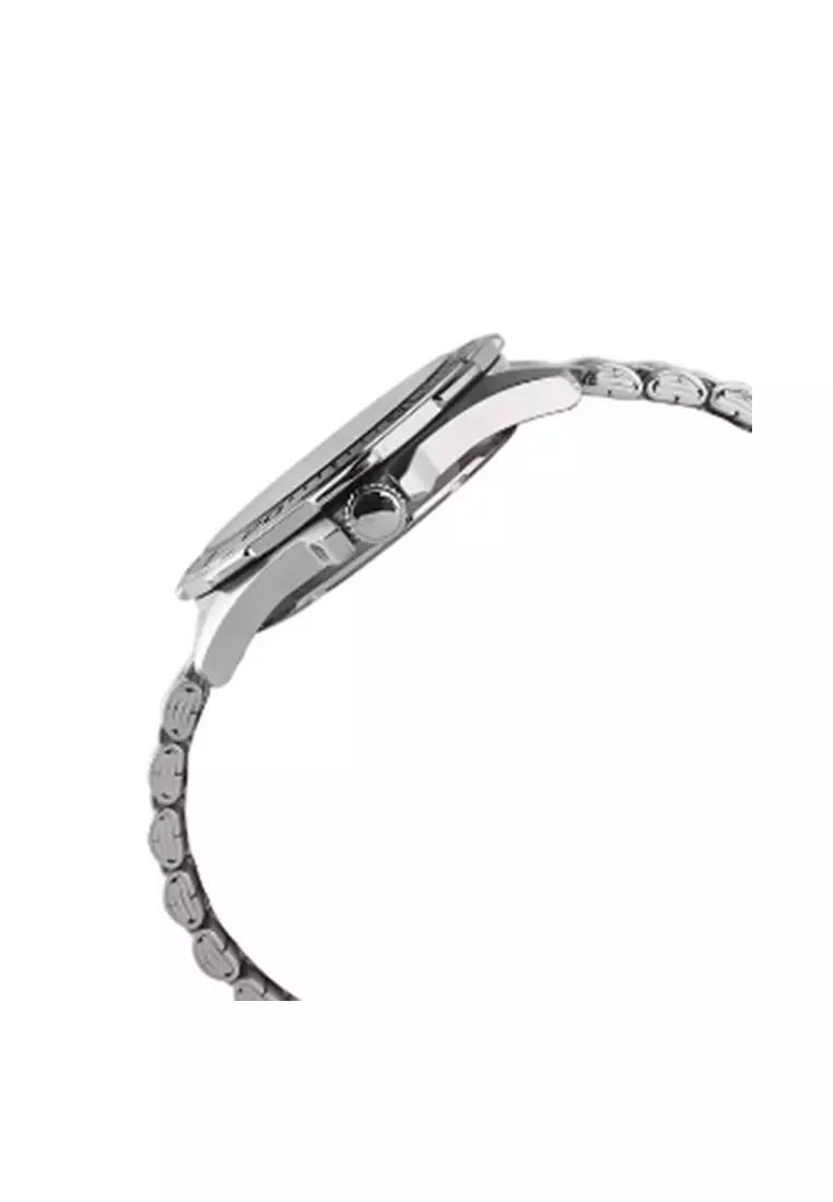 Jam Tangan Pria Alba Active Gravity AV3581 AV3581X1 Strap Stainless Steel Silver Color Men Red Gradient Dial Watch Original Garansi Resmi