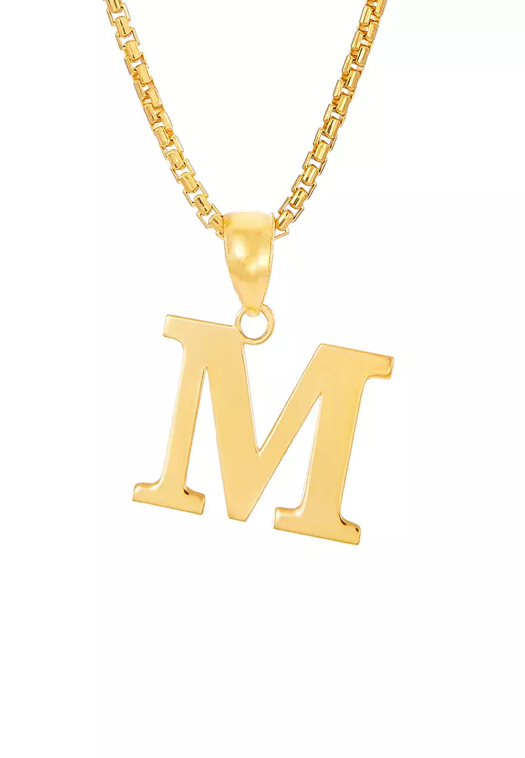 HABIB 916/22K Yellow Gold Alphabet Pendant STP060523(M)