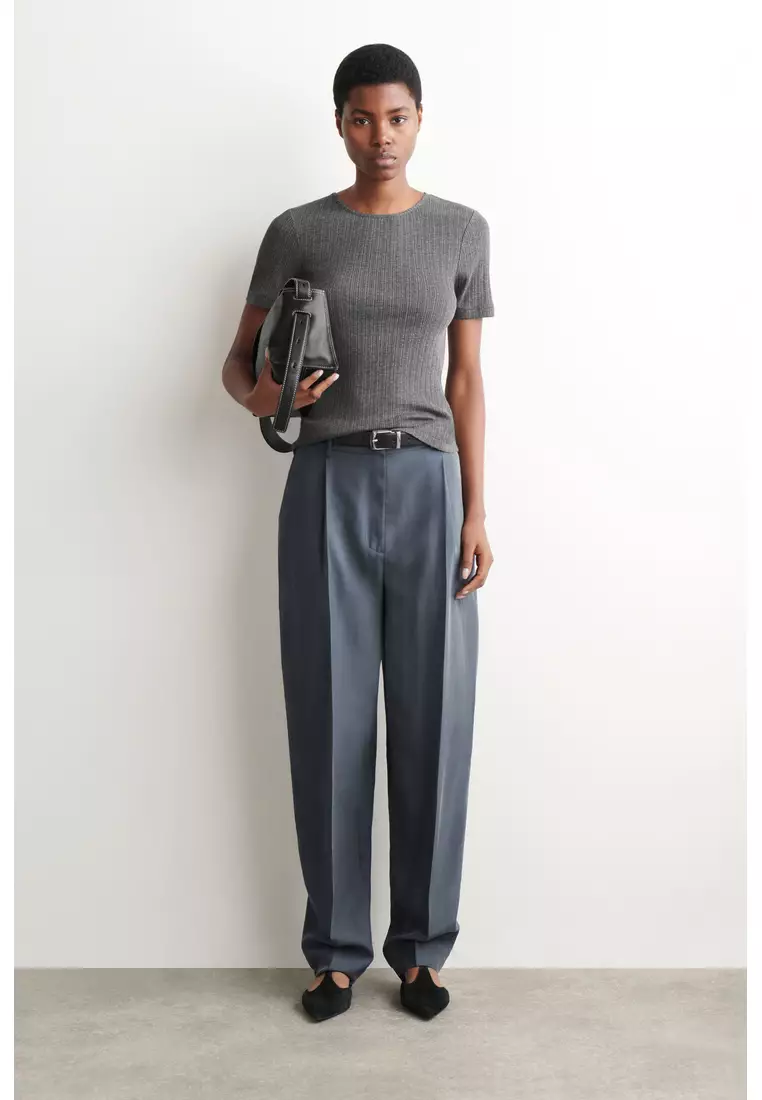 POINTELLE-KNIT T-SHIRT
