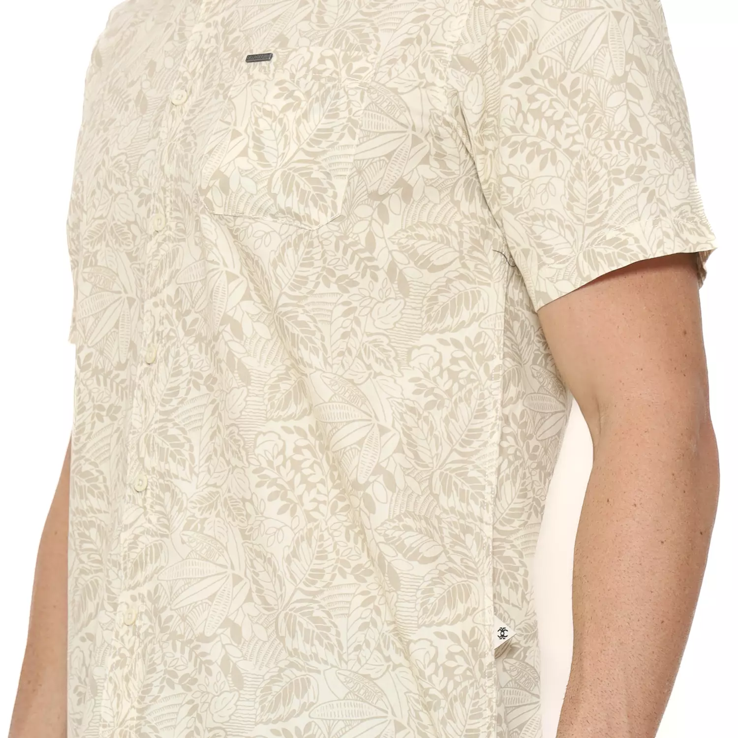 Spyderbilt Kemeja Lengan Pendek Stripetolly Men Shirt Cream Planet Surf