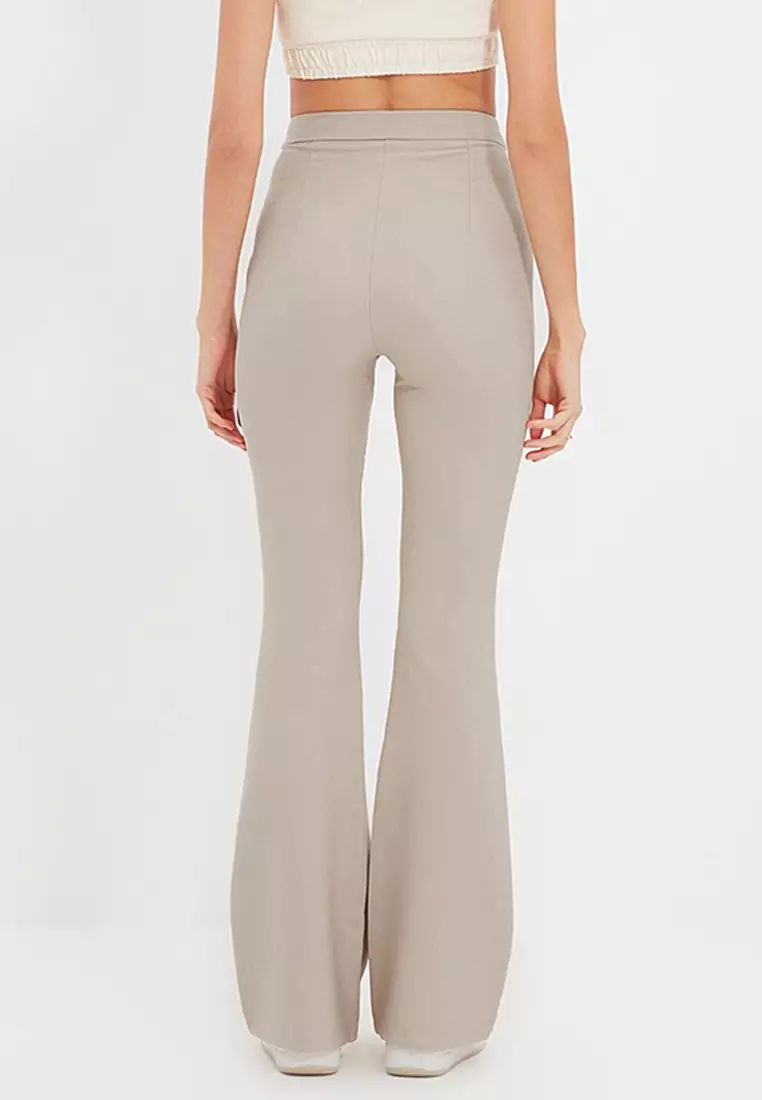 High Waist Flare Trousers