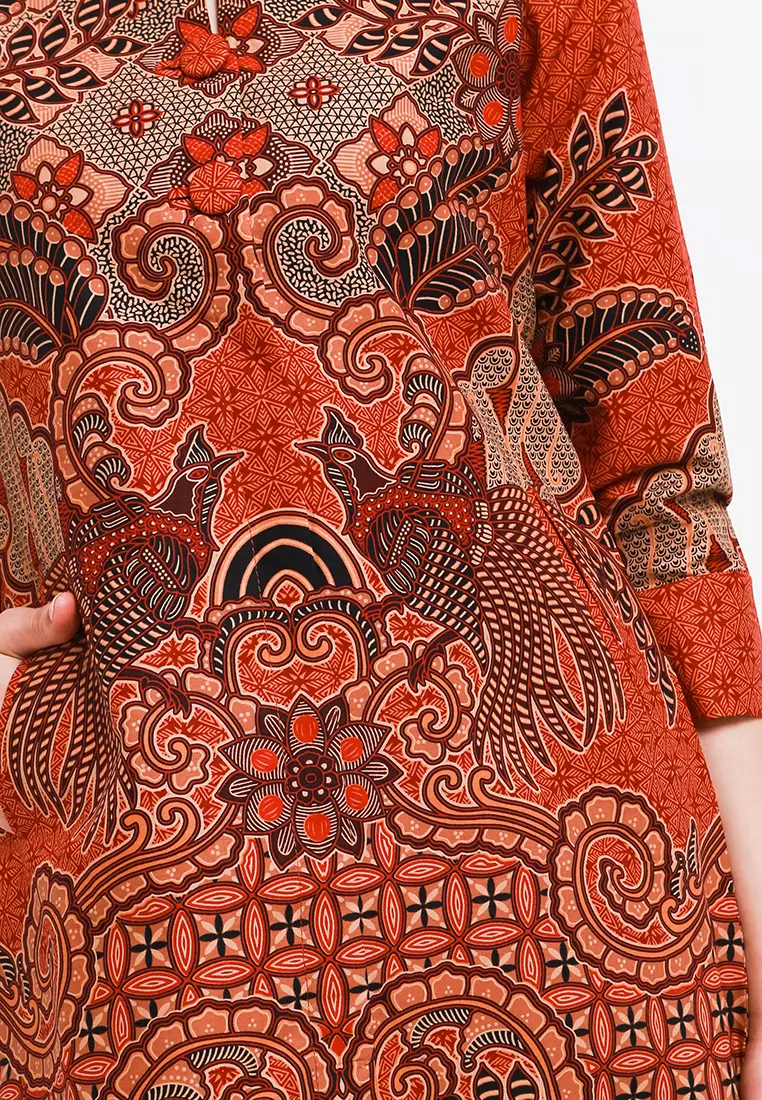 BATIK TALENTA EXCLUSIVE batik wanita blous RED w367