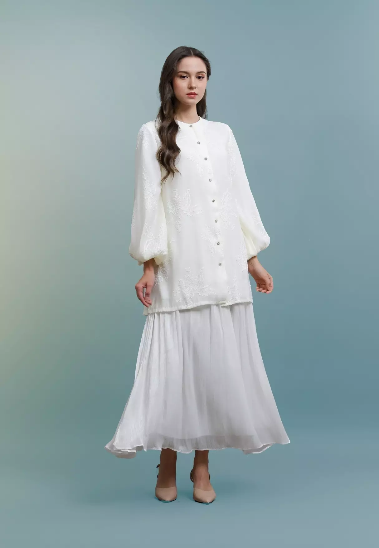 Sena Blouse - Pearl