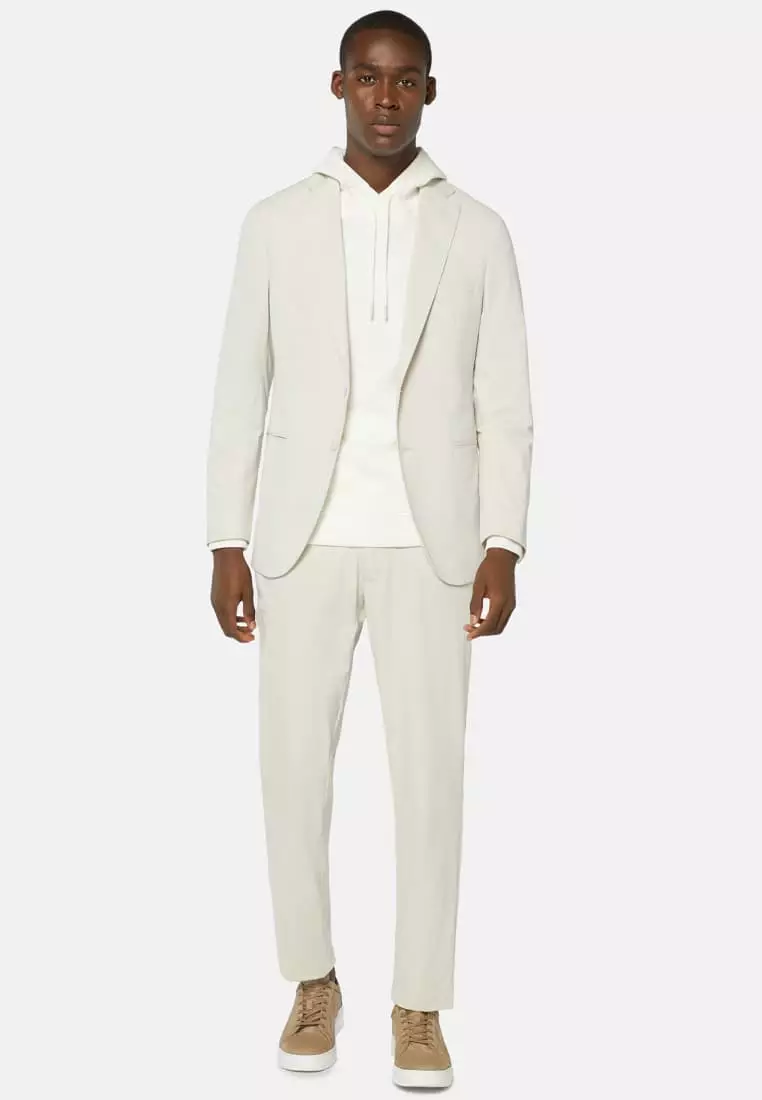 White stretch sale blazer