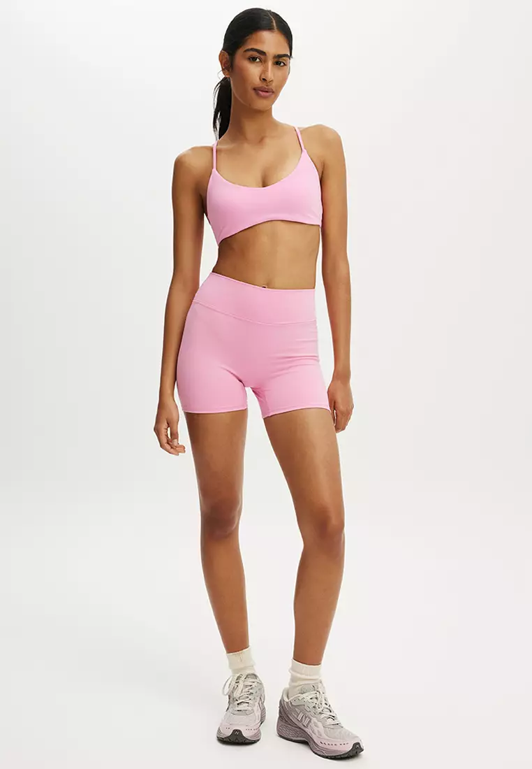 超柔軟大圓領V領短款運動內衣