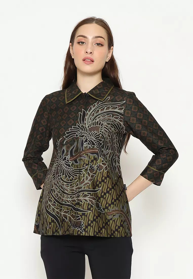 Hadinata Batik Wanita Superfine Blouse Kumari Kavi