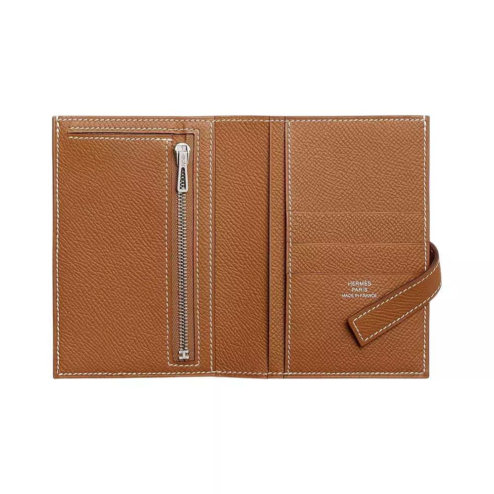Bearn New H Passant Compact Wallet Gold