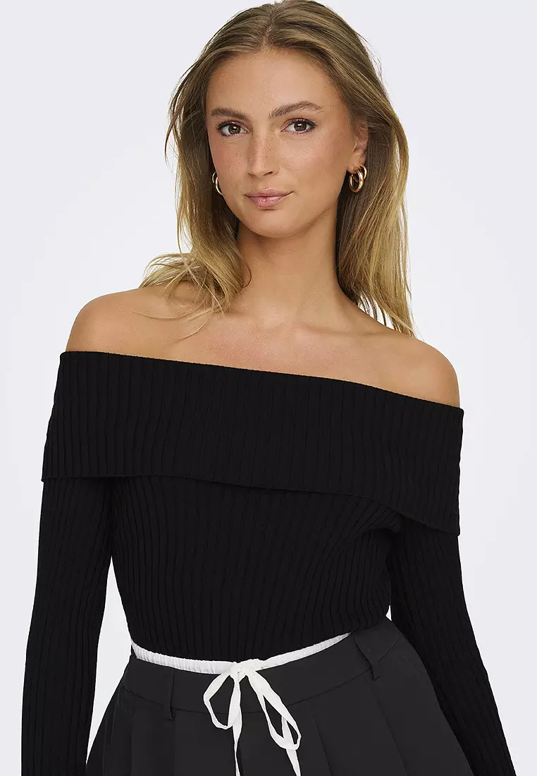 Liva Life L/S Off Shoulder Pullover