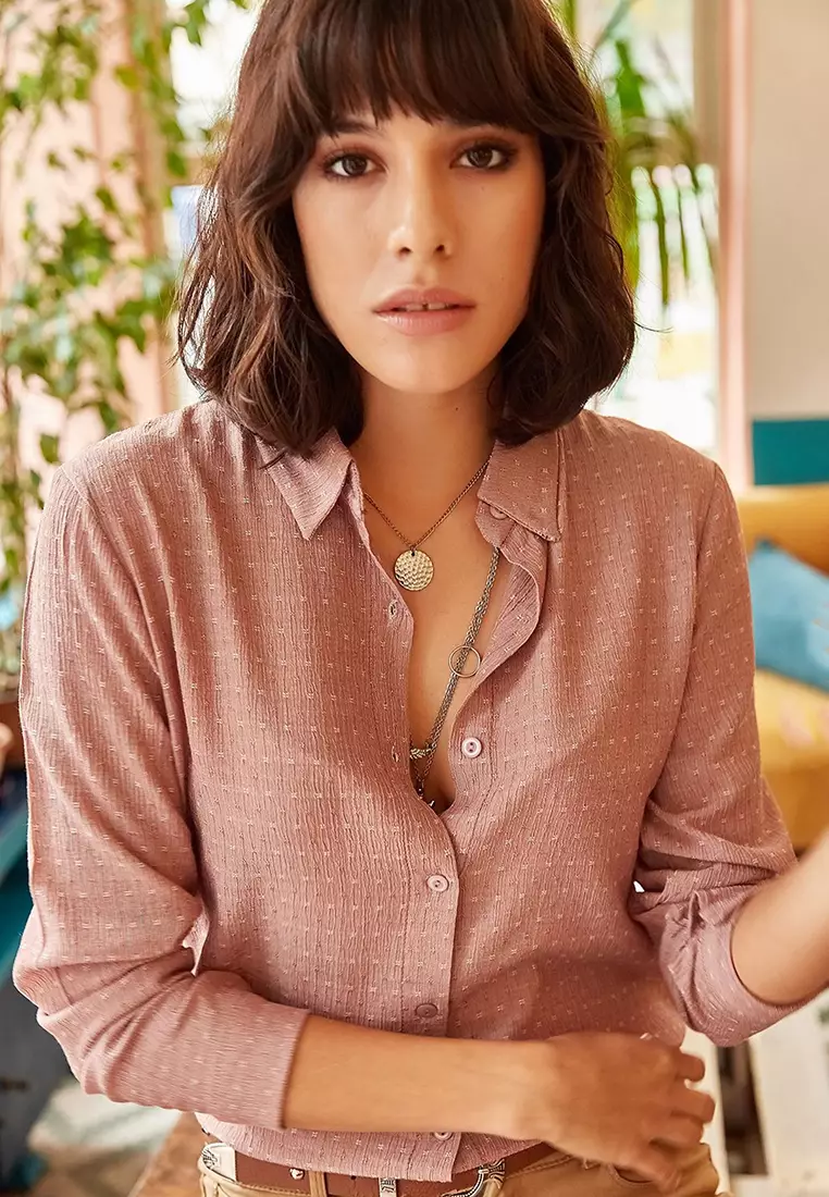 Collared Long Sleeves Shirt