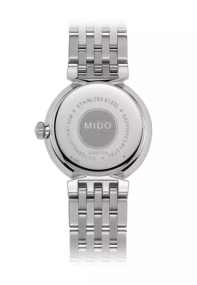 Mido Dorada M033.210.11.031.00 Female Analog Swiss Watches Sapphire Glass - Stainless Steel