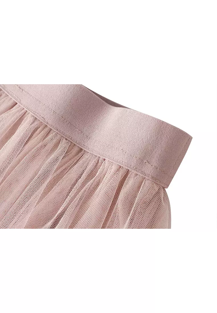 Spring/Summer Irregular Mesh Maxi Skirt AF8063