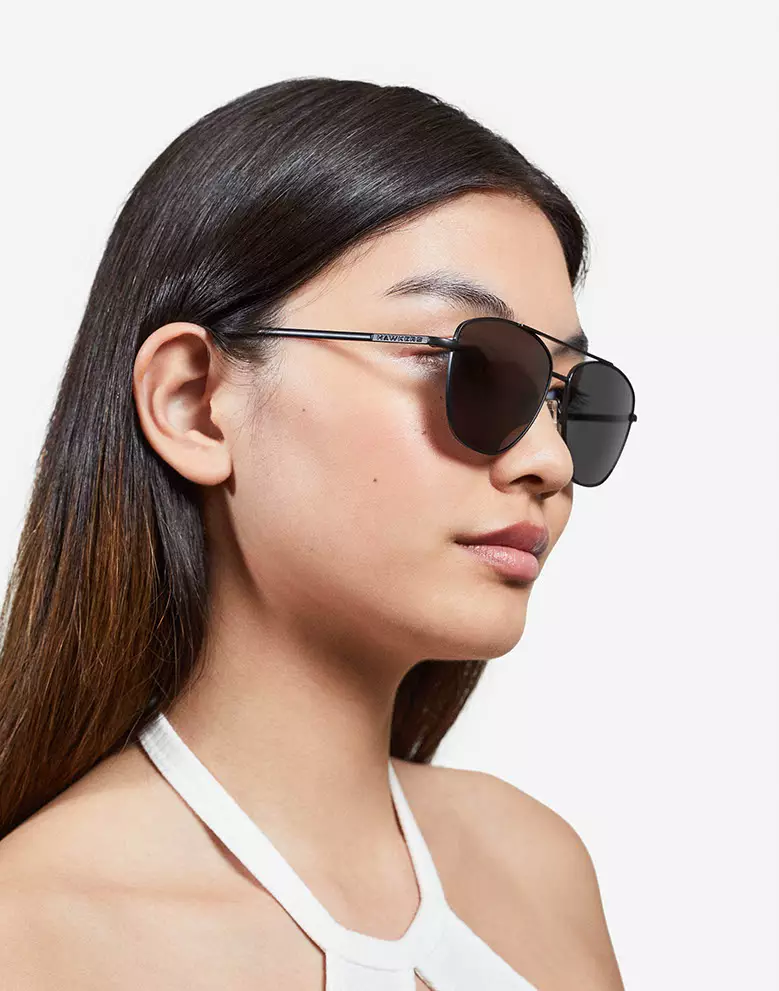 HAWKERS Black Dark LAX Sunglasses for Men and Women, Unisex UV400 Protection Official Product Designed in Spain