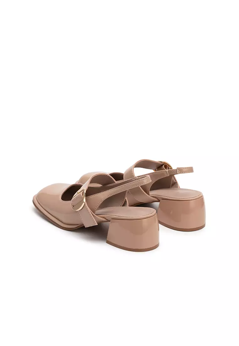 MARY JANE SLINGBACK CHUNKY HEEL