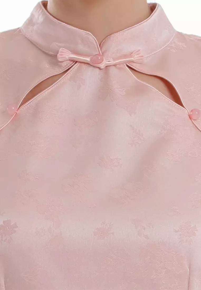 Forest Ladies CNY Cheongsam Dress - 885126-54Pink