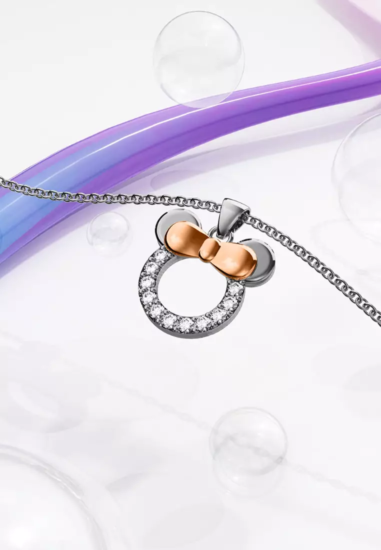 Swarovski minnie mouse necklace sales