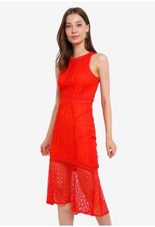 Buy Paper Dolls Zebra V Halterneck Midi Dress Online Zalora Malaysia
