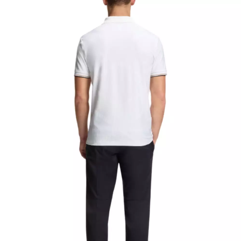 GOC Chip Hexa Bodymap Detail Polo Shirt with Quick-Dry Performance White