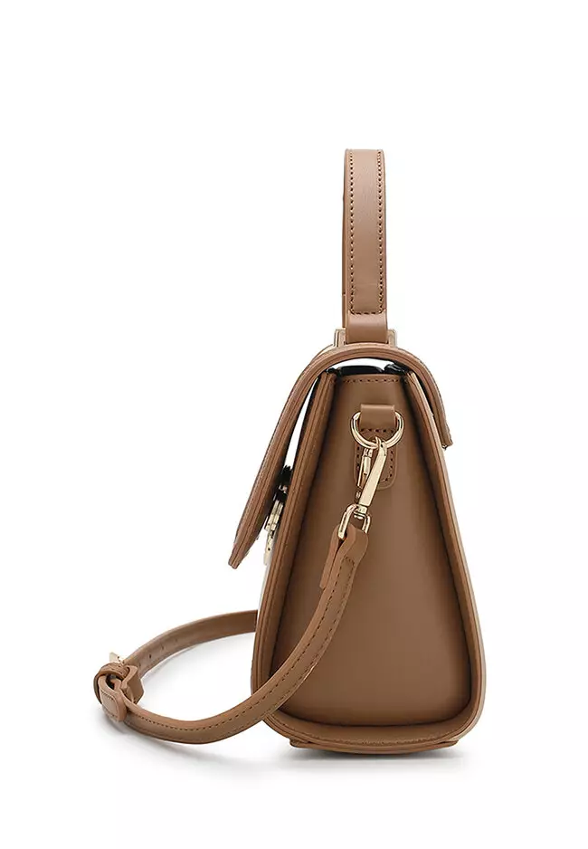 Top Handle Bag / Sling Bag / Crossbody Bag - Beige