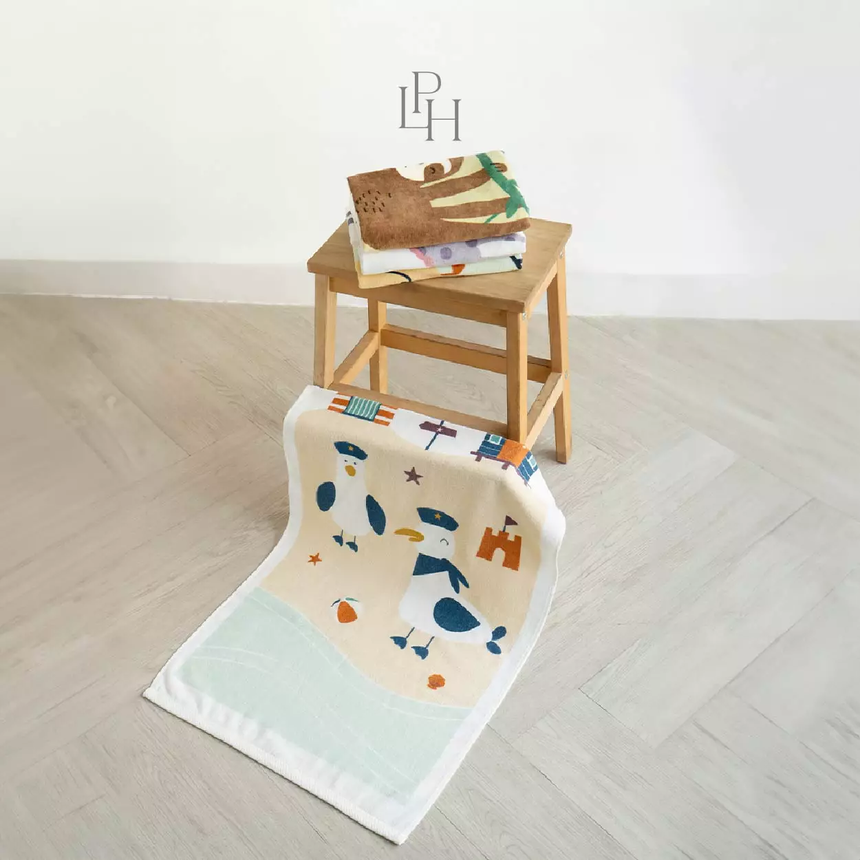 Little Palmerhaus - Little Terry Towel 45.0 (Handuk Bayi & Anak) Sleepy Sloths