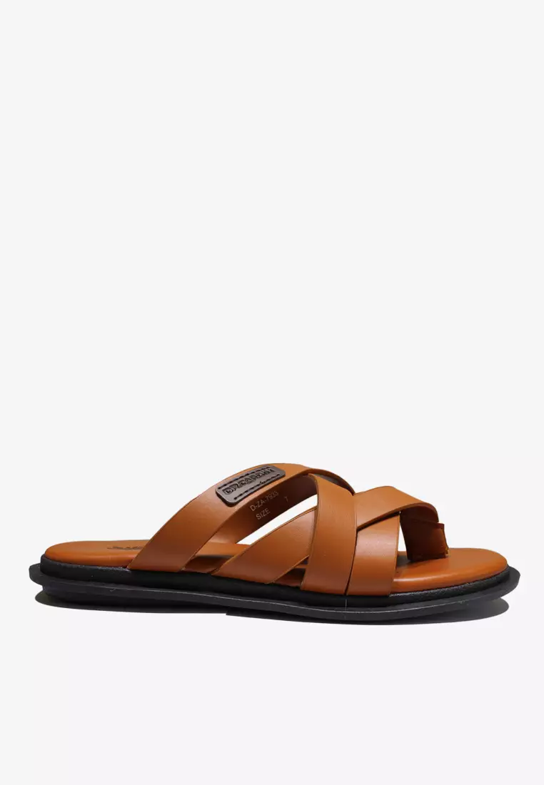 Buy Dr. Cardin Dr Cardin Men Comfort Strappy Faux Leather Sandals D-ZA ...