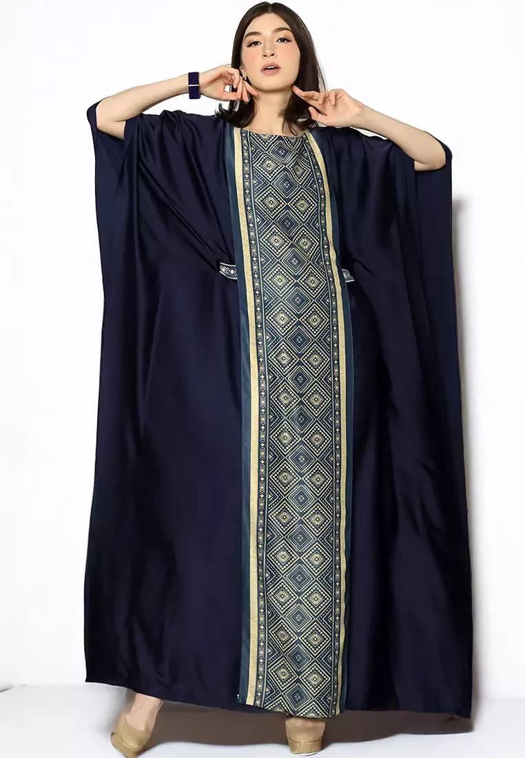 Kanzi Exclusive Short Sleeve Songket Kaftan