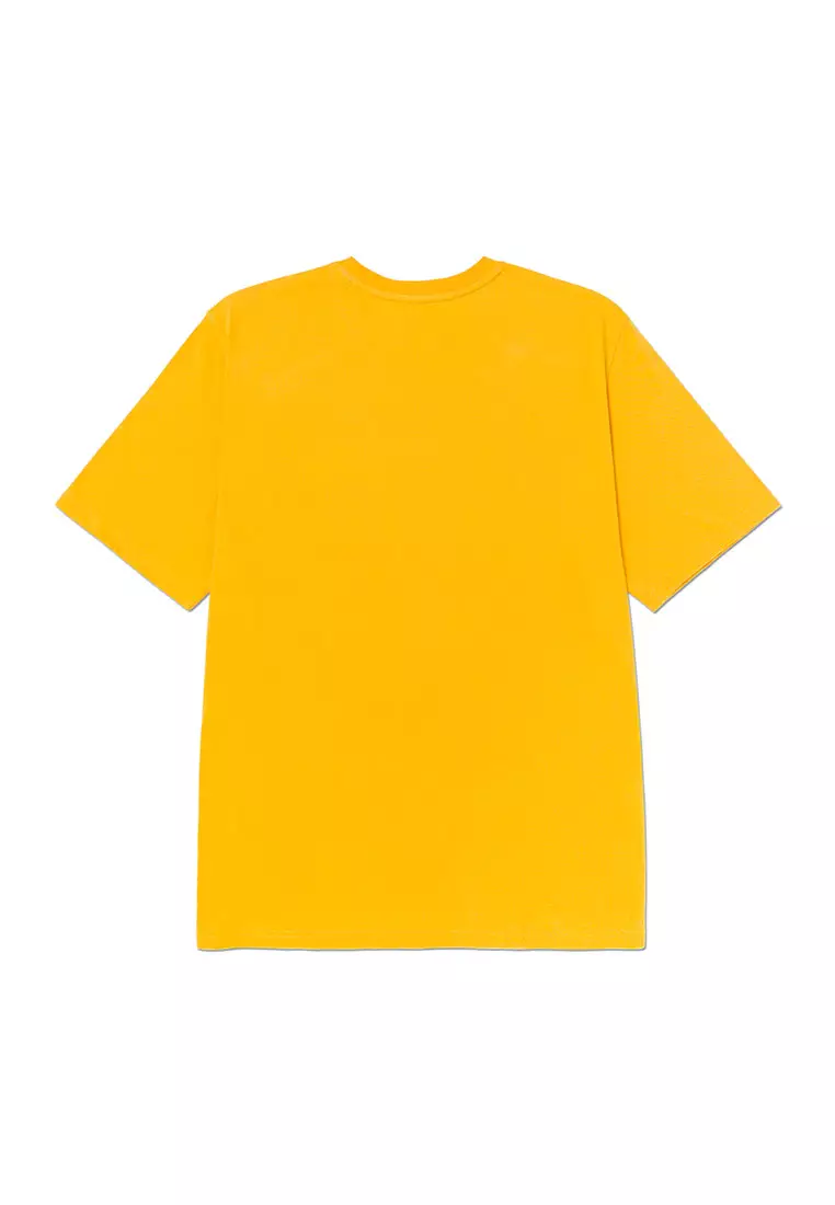 Men's CAT Small Logo Tee - Yellow-Black (4010791-12913) | Apparels