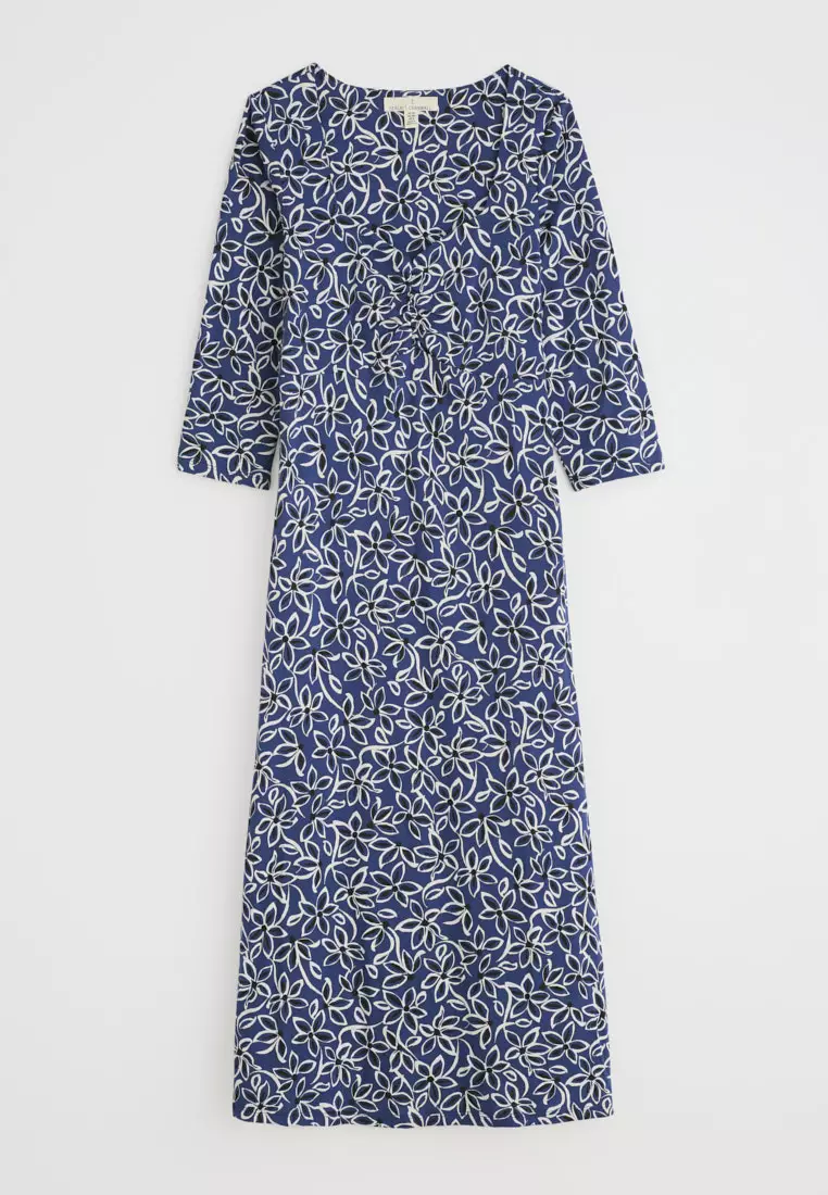 Seasalt Cornwall Navy 3/4 Secret Cove Dress
