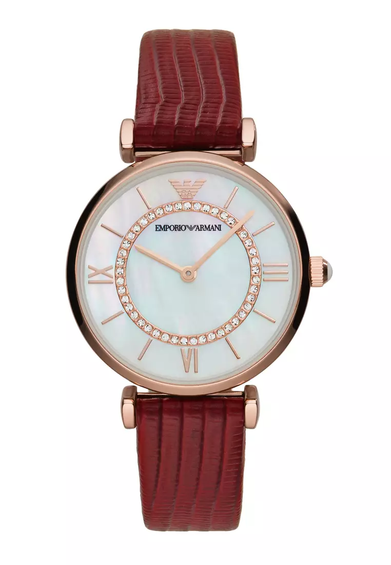 Red armani clearance watch