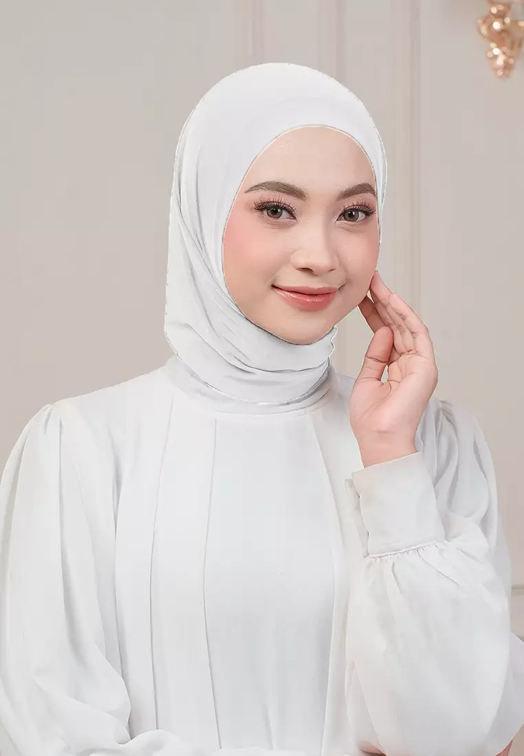HIJAB INSTAN QIARA - WHITE