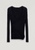 SISLEY black Twist knitted top 44B18AA089AD24GS_4