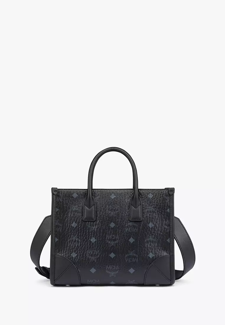 Mcm white sales tote bag