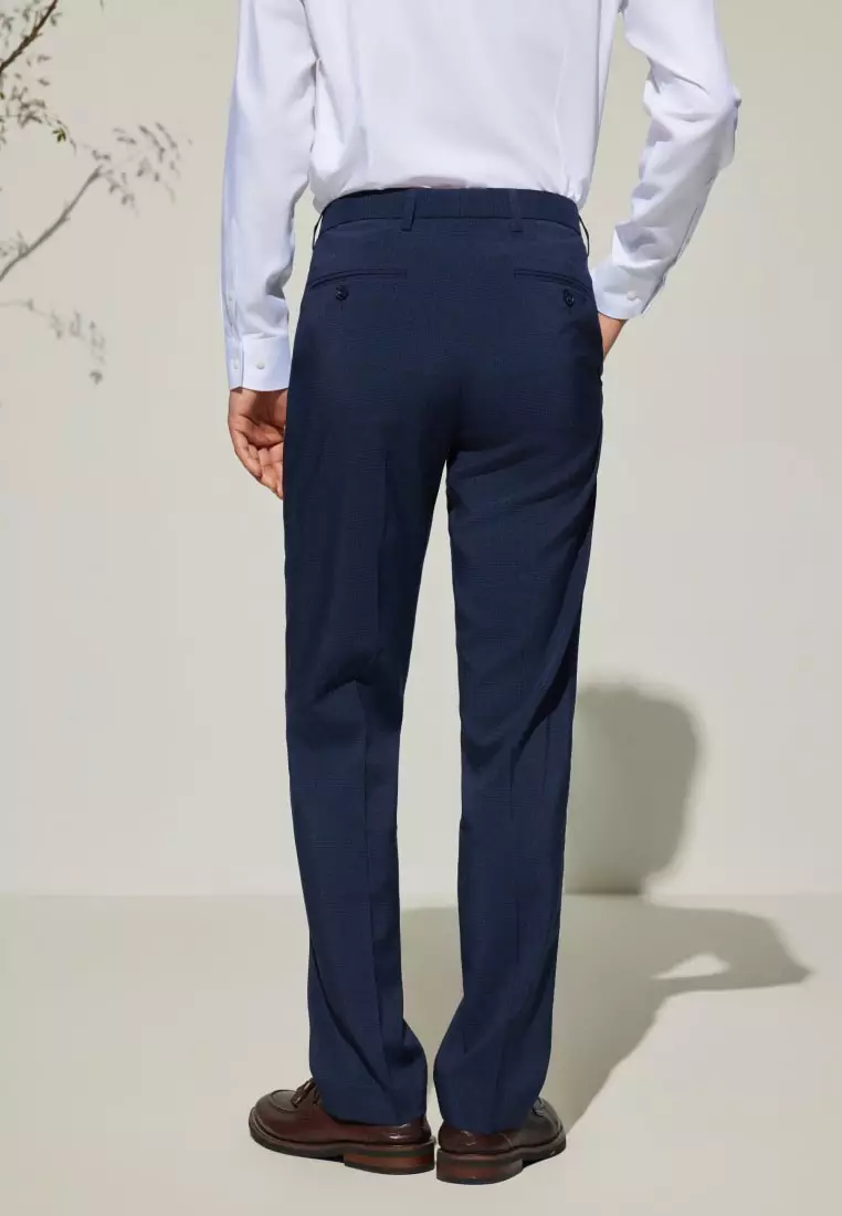 G2000 Cool Touch Multy-Way Stretch Smart Fit Check Suit Pants