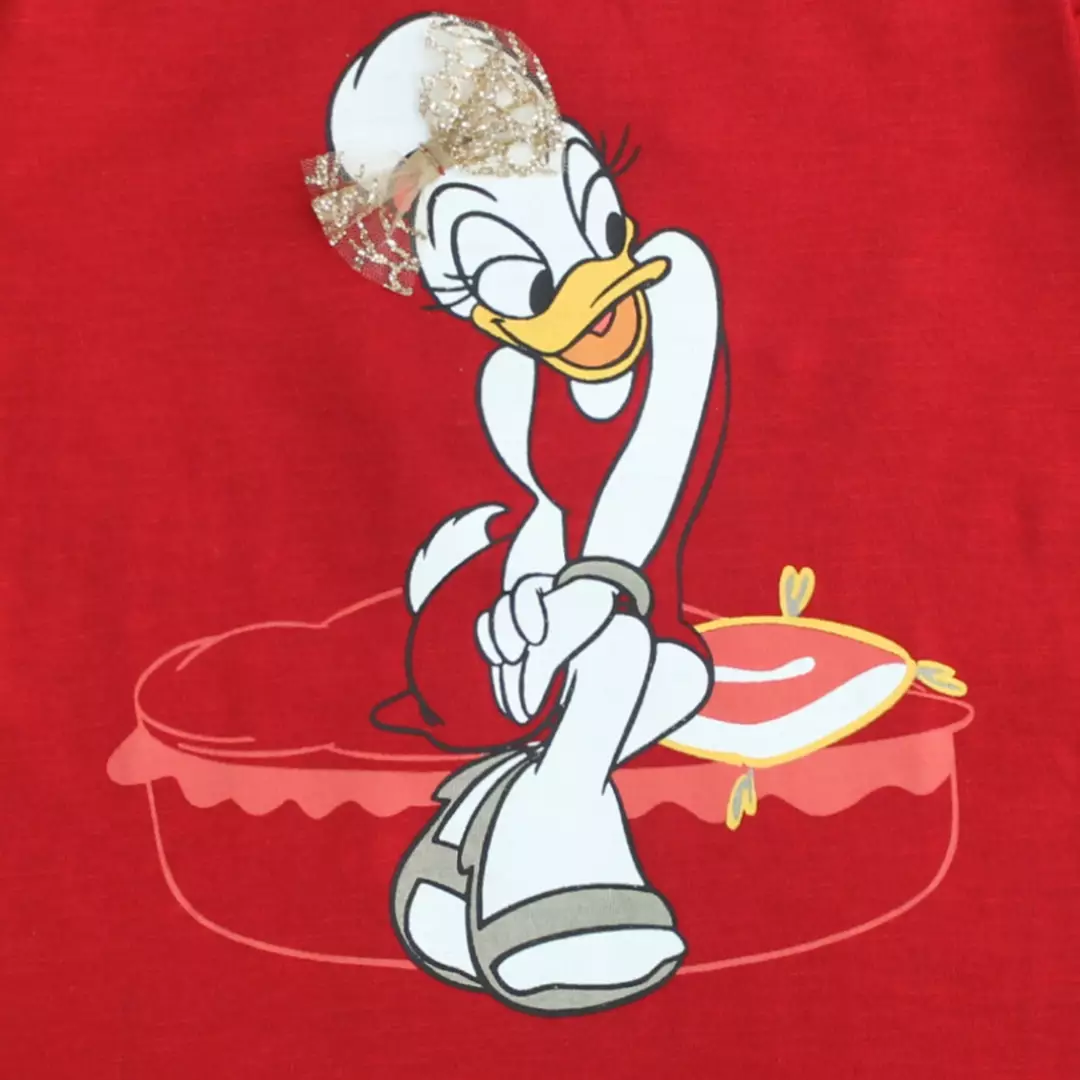 Tshirt/ Kaos Anak perempuan Red/ Daisy Bright Girl