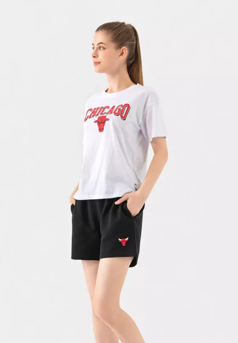 Team Logo Print Chicago Bulls Regular Fit Womens T-shirt
