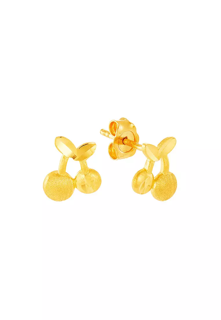 HABIB 999/24K Yellow Gold Earrings WWGE560524