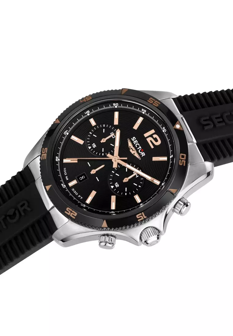 [3 Years Warranty] Sector 650 Collection 45mm Men's Chronograph Quartz Watch R3271631002