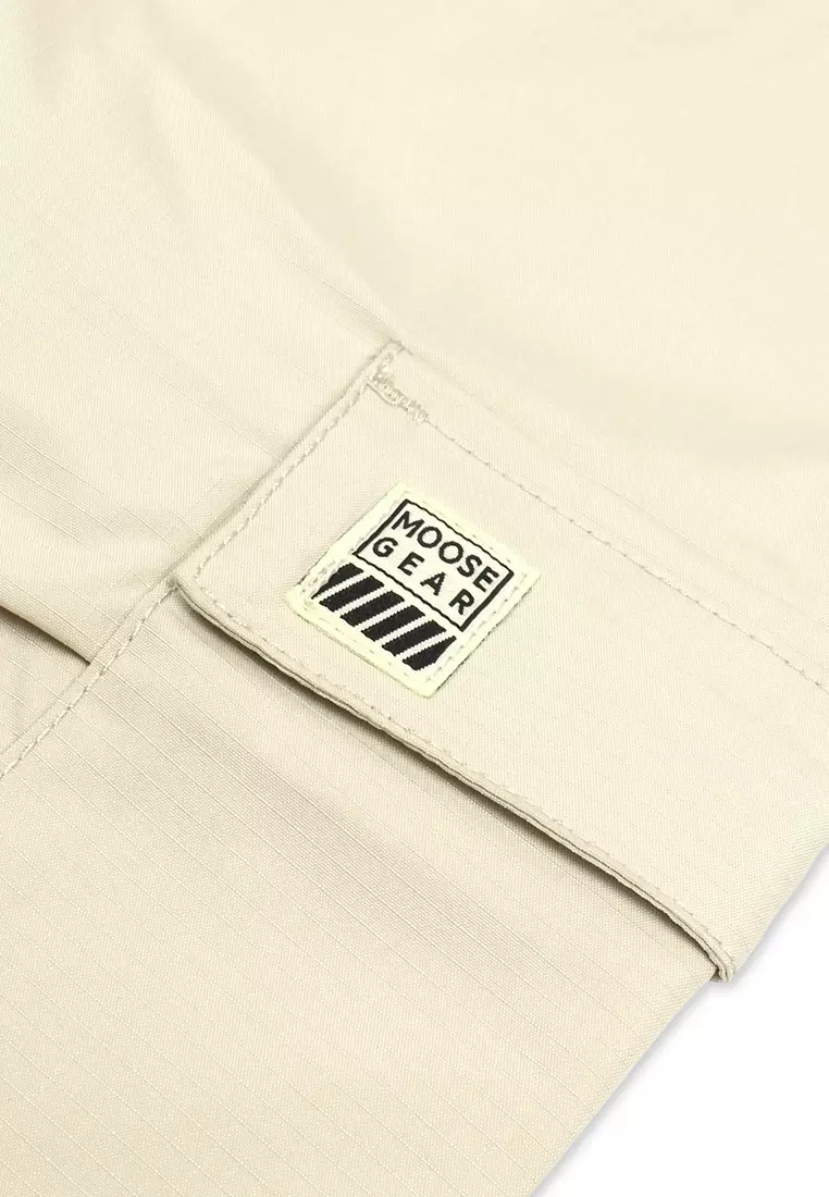 Boys Cargo Jogger Pants with Embroidery Details