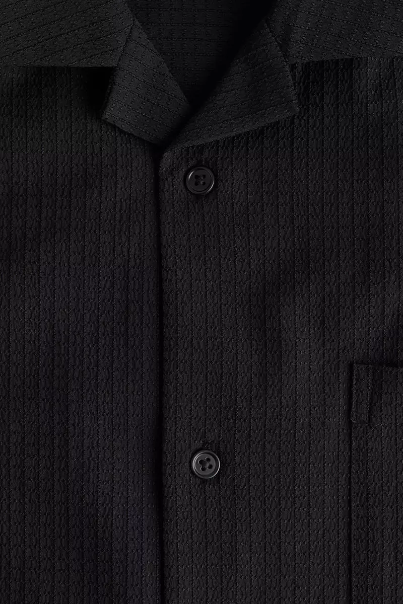 Loose Fit Textured resort shirt