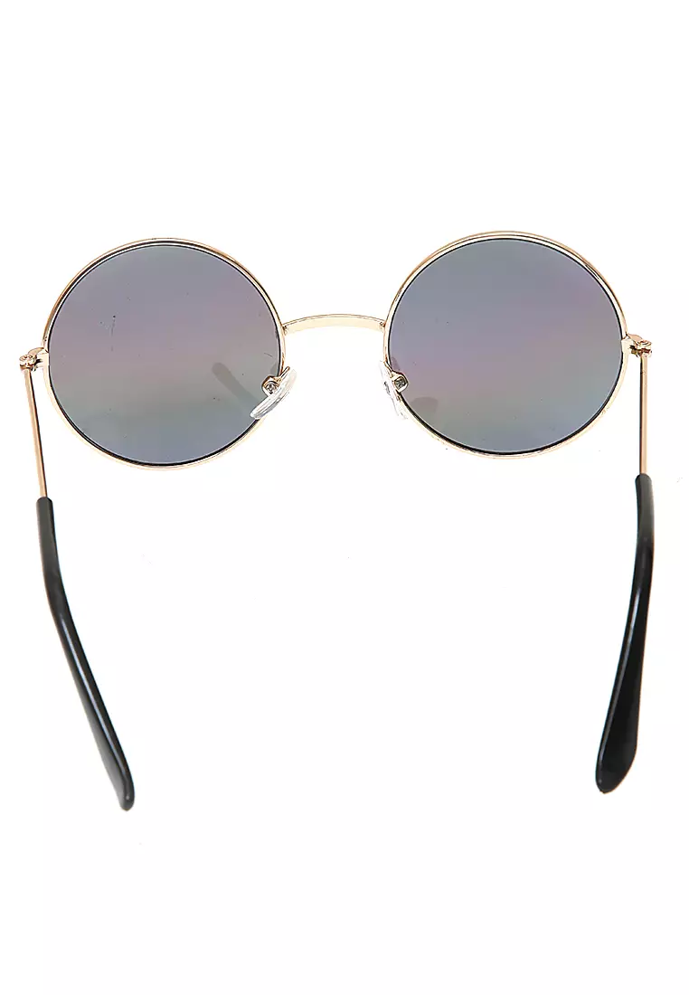 Enzio Kacamata Anak Pria UV Protection Sunglasses Kids Round Design Frame Material Alloy ORIGINAL - Rainbow