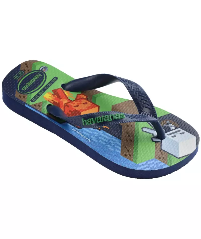 Havaianas 0555 Kids Minecraft Navy Blue - Sandal Anak