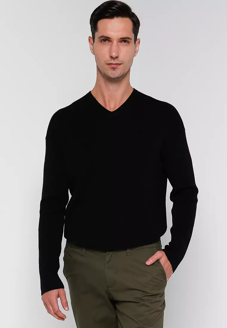 Calvin klein extra discount fine merino sweater