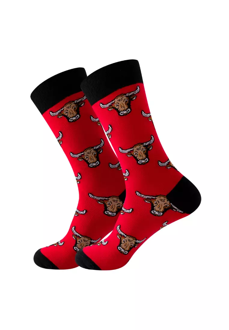 Buy Kings Collection Bull Pattern Cozy Socks (One Size) (PHHS202026 ...