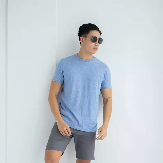 Kale Arthur Blue/ T-Shirt Polos Pria Lengan Pendek / Unisex Casual