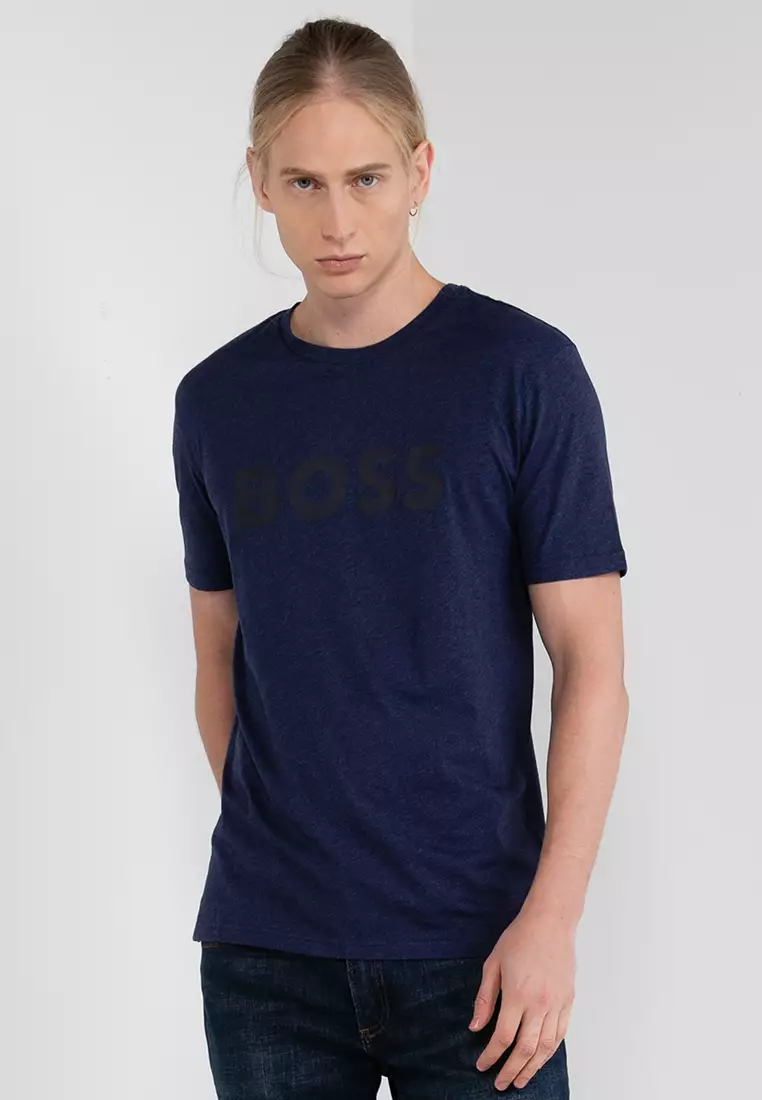 Boss navy store t shirt