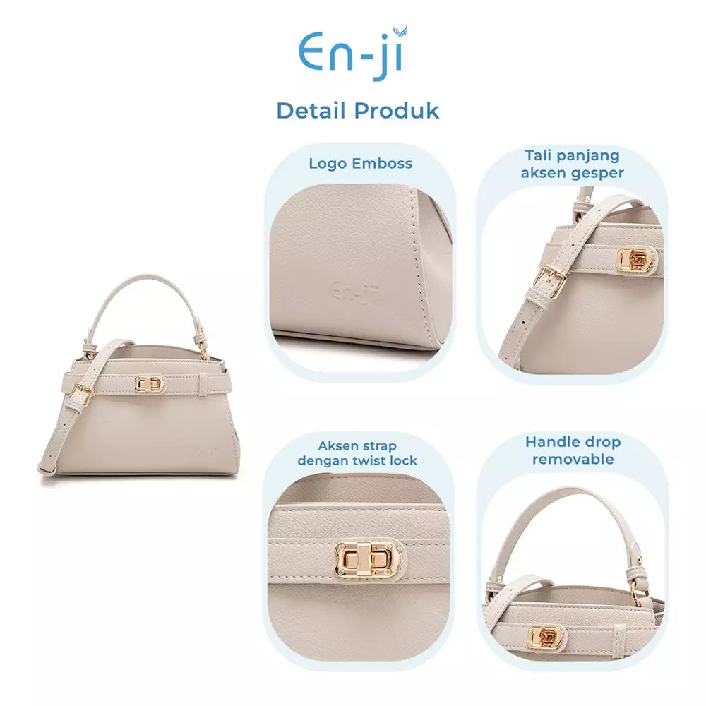 En-Ji Risa Handbag Wanita Warna Ballerinapink