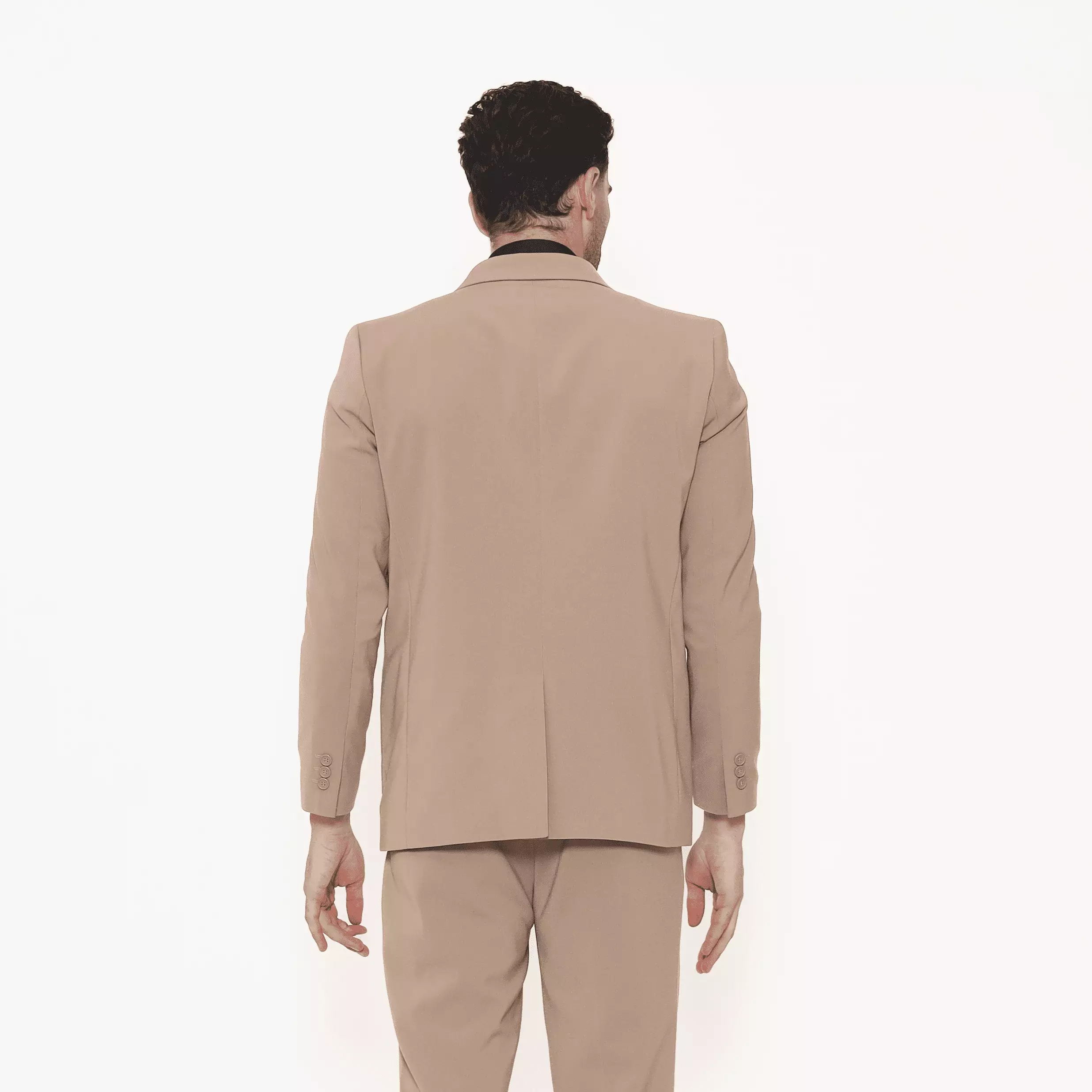 Lawell Jas Pria Formal Elegan warna Beige | Motif Strip Kecil | ALDO