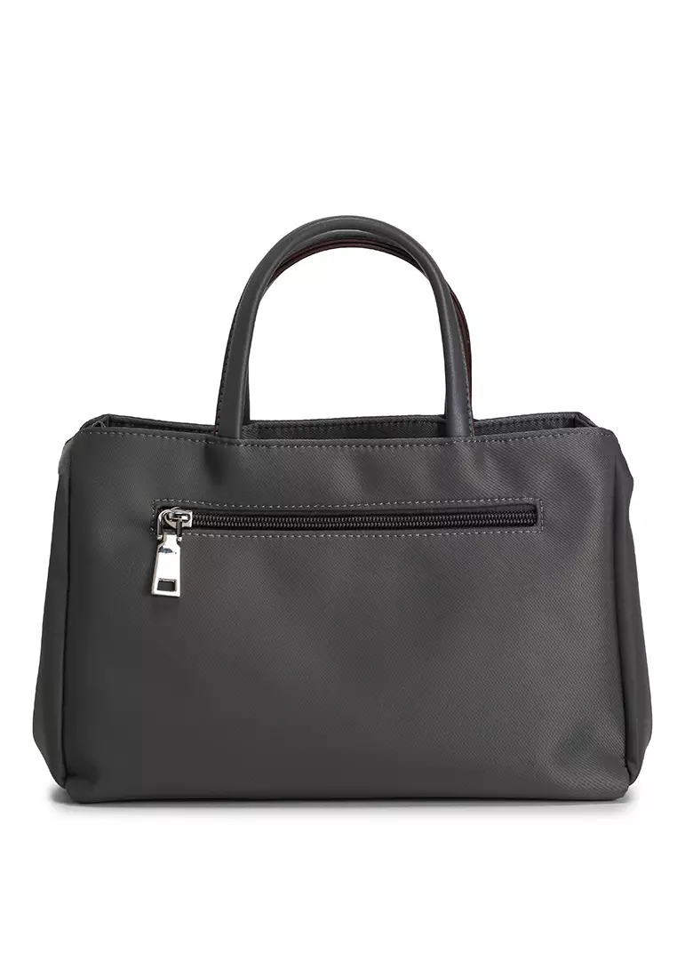 Premium Oxford Nylon Convertible Top Handle Bag With Pouch